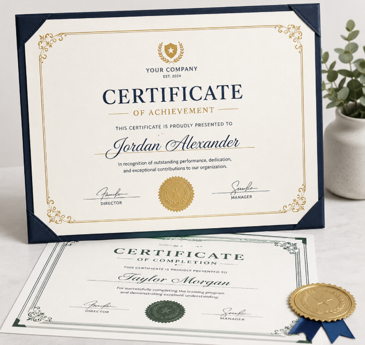 Certificates